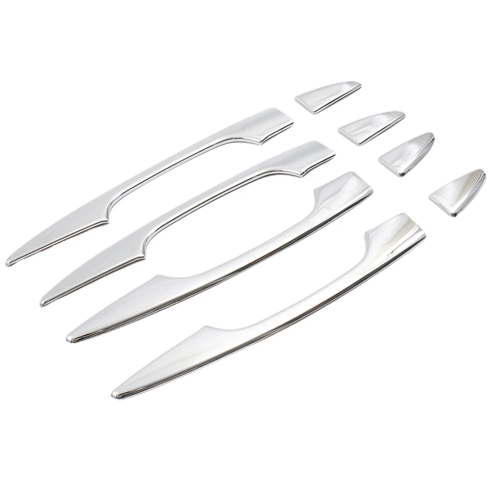 

8Pcs Car Handle Exterior Door Panel Pull Trim Cover For Mitsubishi Outlander 2022 ABS Chrome Auto Replacement Parts
