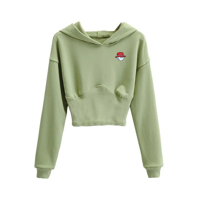 

Женские рубашки для гольфа 2022, пуловер с длинным рукавом и капюшоном, однотонная толстовка, сращивающаяся повседневная спортивная одежда