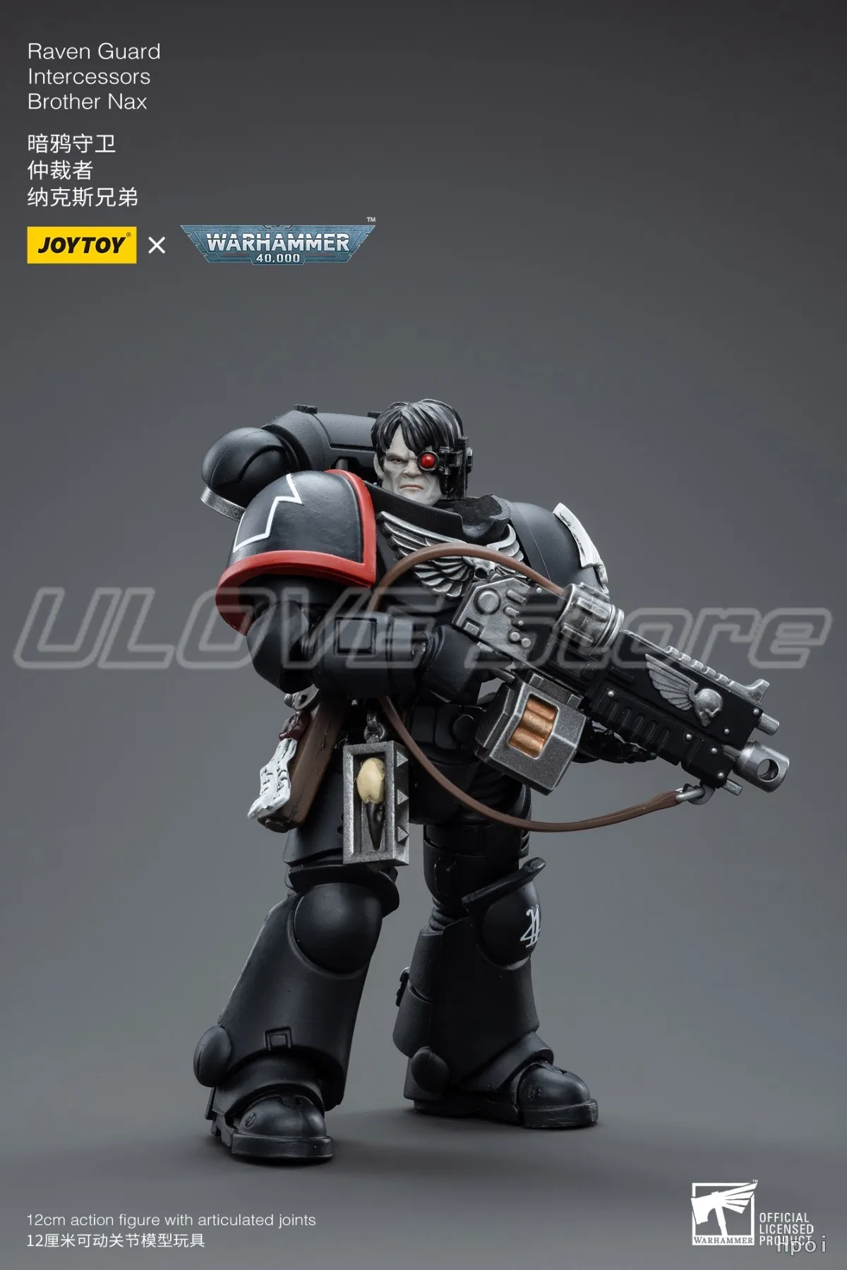 Фото В наличии оригинальные JOYTOY Warhammer 40K Raven GuardIntercessors Brother Nax 1/18 экшн-фигурка подарочные игрушки модель №3