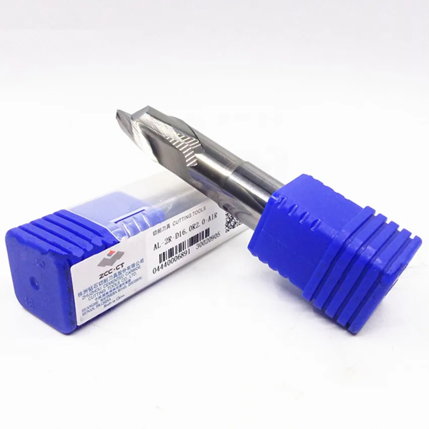 

ZCC.CT AL-2R-D16.0R2.0-AIR/AL-2R-D16.0R3.0-AIR/AL-2R-D20.0R1.0-AIR Two blade straight shank arc end milling cutter 1pcs/box