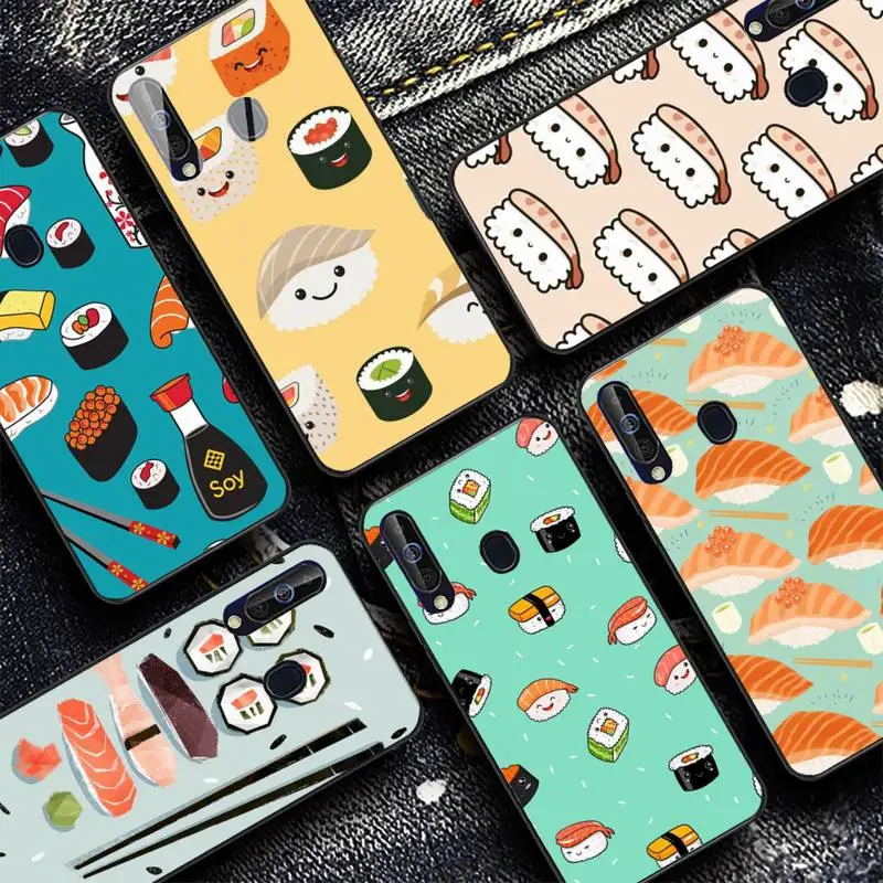 

Food Sushi Phone Case for Samsung A51 01 50 71 21S 70 31 40 30 10 20 S E 11 91 A7 A8 2018