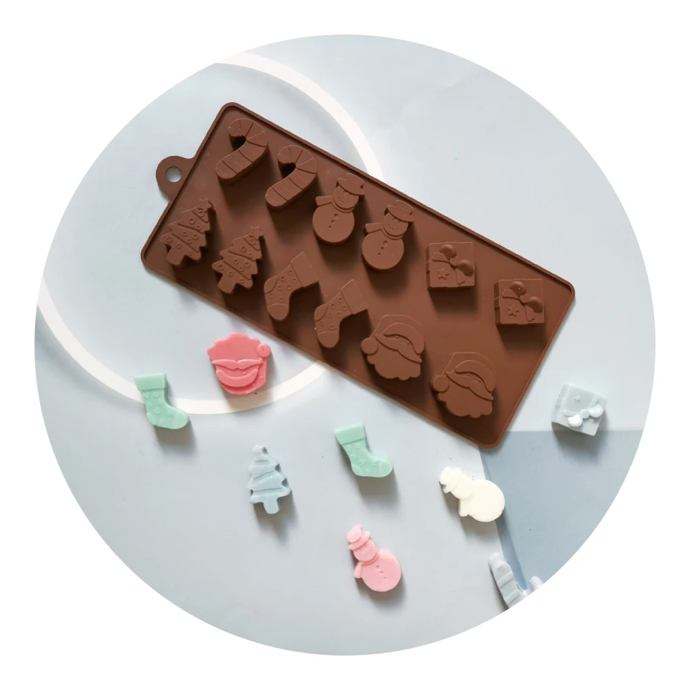 

Christmas shape design Cookie Shaping Decorating Baking Trays Xmas Chocolate Mold Gingerbread Man Christmas Candy Mould