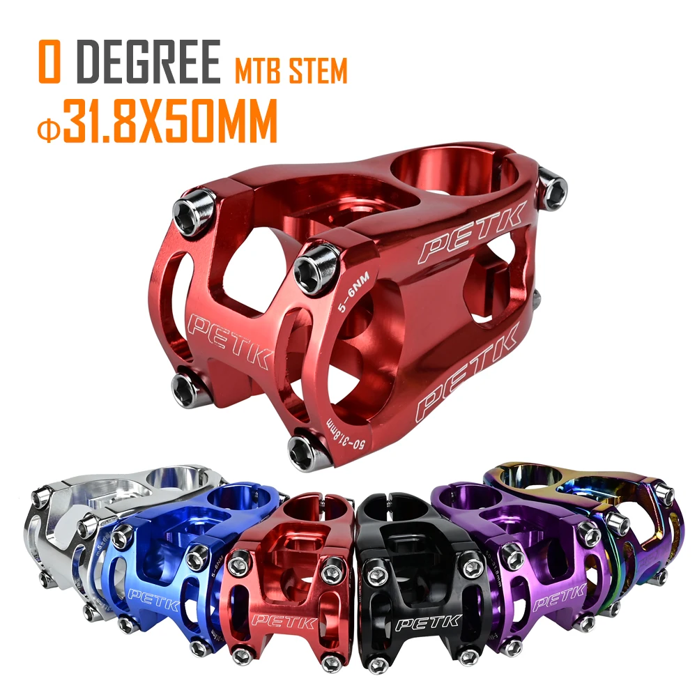 

MTB Stem CNC 0 Degree 31.8mm Handlebar Bicycle Honsun 50mm Ultralight Stems Rise FR AM Enduro 28.6mm Steerer Mountain Bike Stem