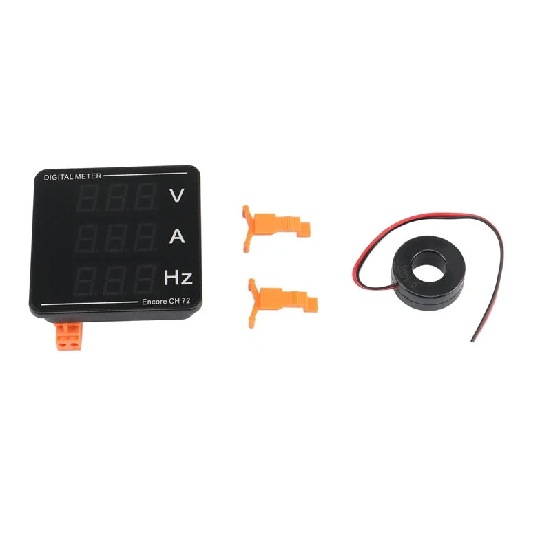 

AT14 AC Current Voltage Frequency Digital Display Meter Digital Voltmeter Ammeter AC50-500V AC0-120A 10-99.9Hz