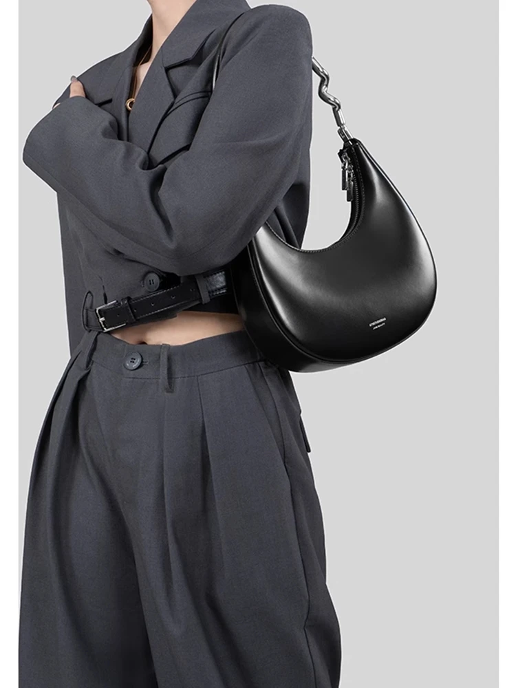 Модная уникальная женская сумка Moon Bag из натуральной кожи простая через плечо