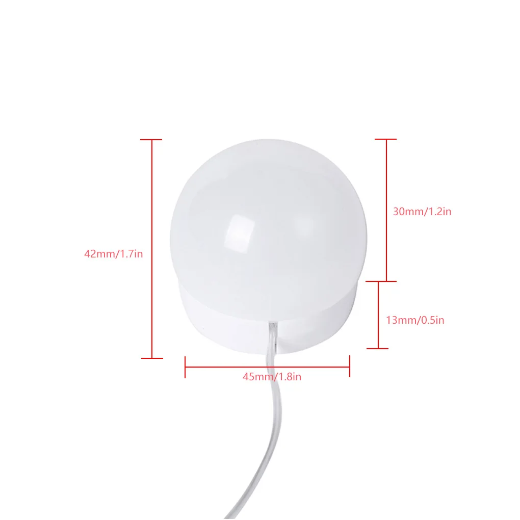 

LED Mirror Lights Kit with Dimmable Light Bulbs Lighting Fixture Strip for Makeup Dresser Decoration Lamp