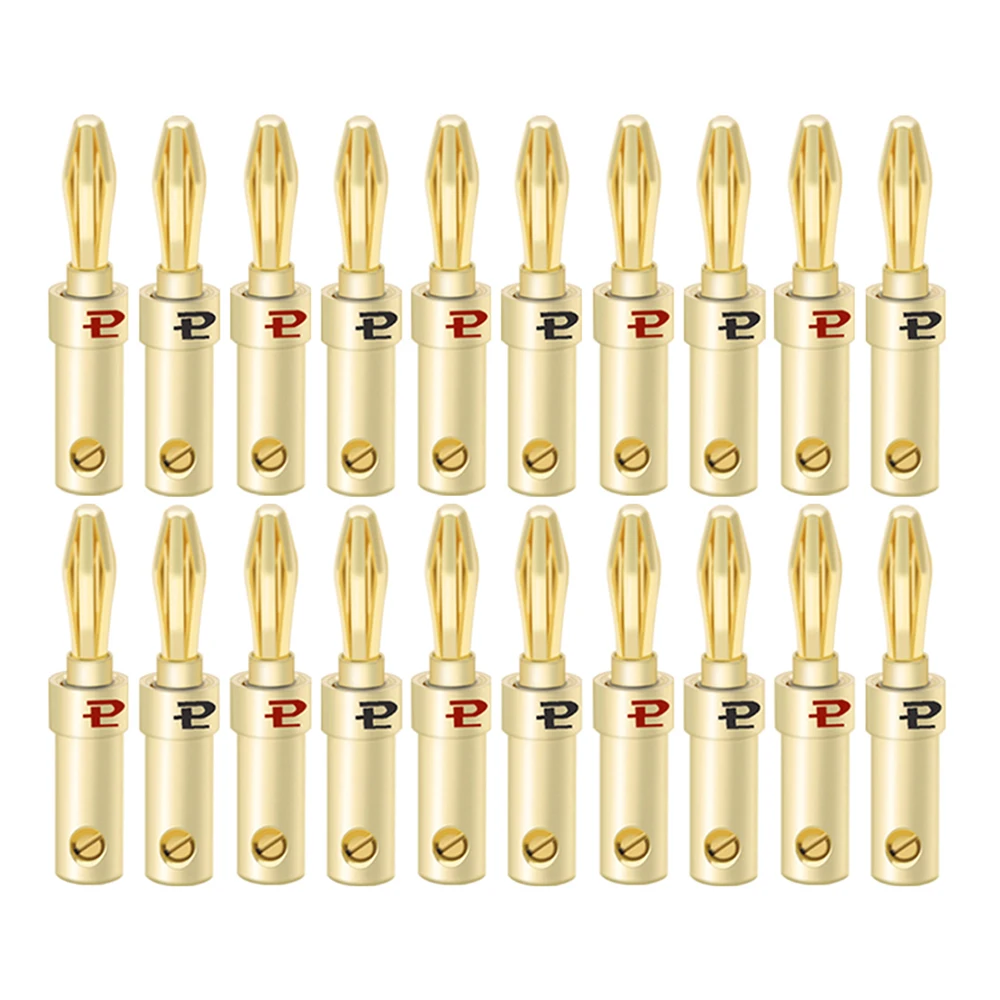 

20 шт. 4 мм Медный 4K позолоченный штекер типа банан стерео паяльный аудио разъем для динамика адаптер типа банан Соединительная клемма