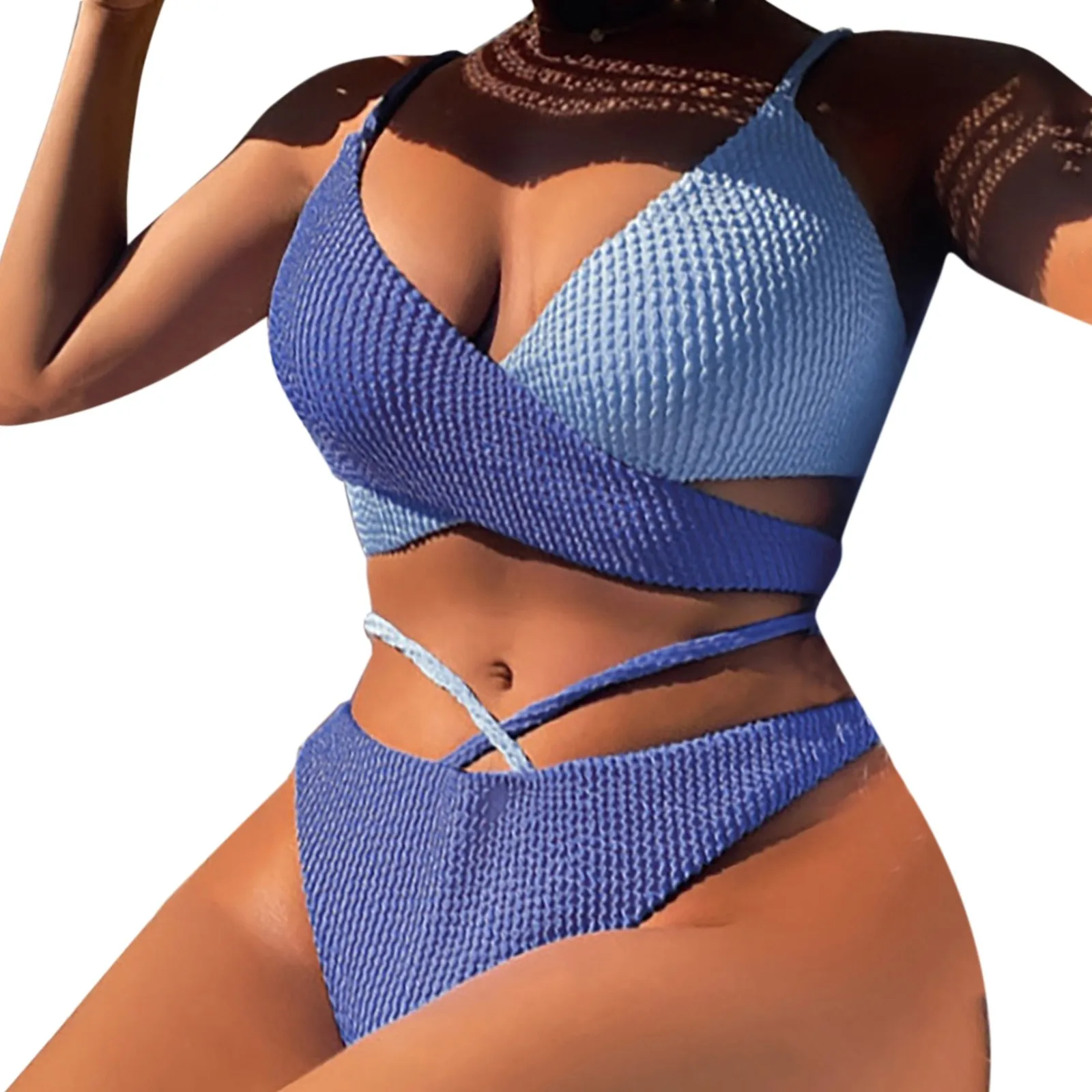 

Женские купальные костюмы из 2 предметов, женский купальник с лямкой на шее и юбкой-накидкой