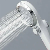 adjustable shower head high pressure water saving handheld showers spray nozzle one button spa showerhead bathroom accessories