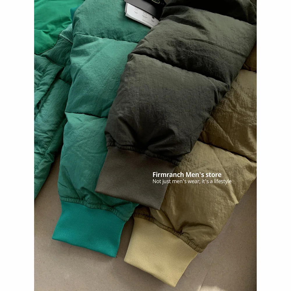 

Puffer Jackets For Winter Men Women White Duck Down Coat Zip Up Collar Multicolor Street Stone Thick Parkas Plus Size