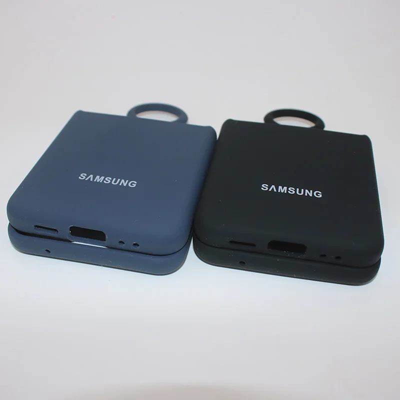 Новый оригинальный чехол для телефона Samsung Galaxy Z Flip 3 Мягкий Силиконовый