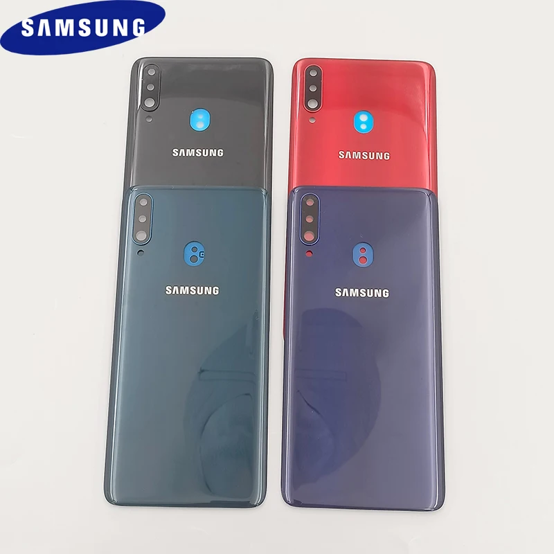 

Original Back Housing Cover For Samsung Galaxy A20s A207 A207F A207M Rear Door Battery Replacement Case Repair Parts&Camera Lens