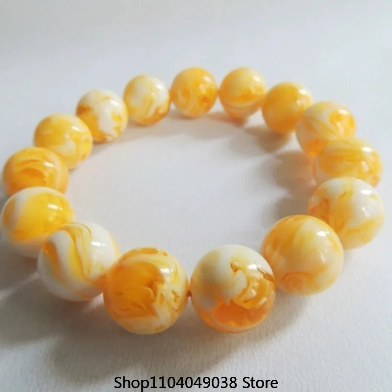 Браслет из Балтийского янтарного пчелиного воска 10-20 мм