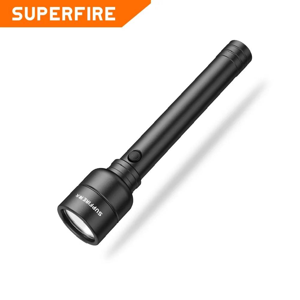 New SupFire Y16 20W 1700LM Powerful LED Flashlight 5 Modes LED Torch Support for Type-C Charging Camping Fishing Hunting Lamp