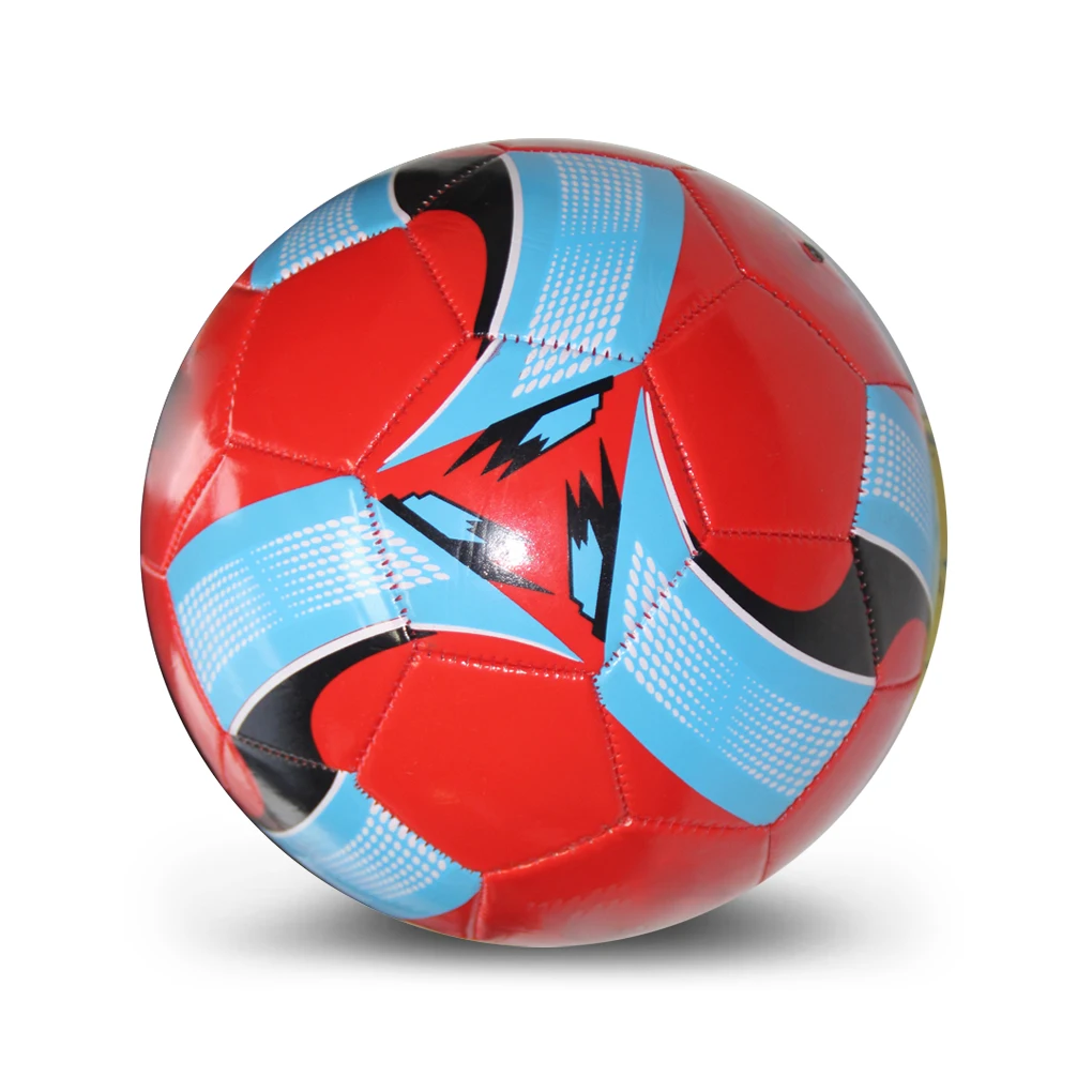 

Футбольный мяч искусственная кожа для тренировок Водонепроницаемый Анти-пресс Размер 5 упражнения для взрослых Спорт синий