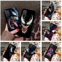 bandai marvel superhero venom phone case for samsung galaxy a52 a21s a02s a12 a31 a81 a10 a30 a32 a50 a80 a71 a51 5g