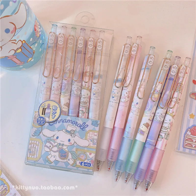 6 шт. гелевая ручка с принтом Моя Мелодия 0 5 мм |