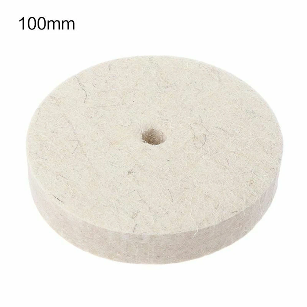 

4 Inch Wool Polishing Buffing Grinding Wheel Polisher Disc Pad For Car Polisher Auto Accessories Polishing Polisher Pads 100mm