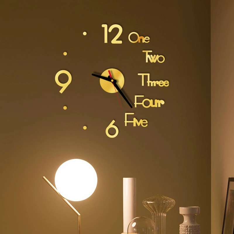 

DIY 3D Wall Clock: Stylish Home, Living Room, and Office Decor with Silent Movement - Make Your Walls Shine Dropshipping