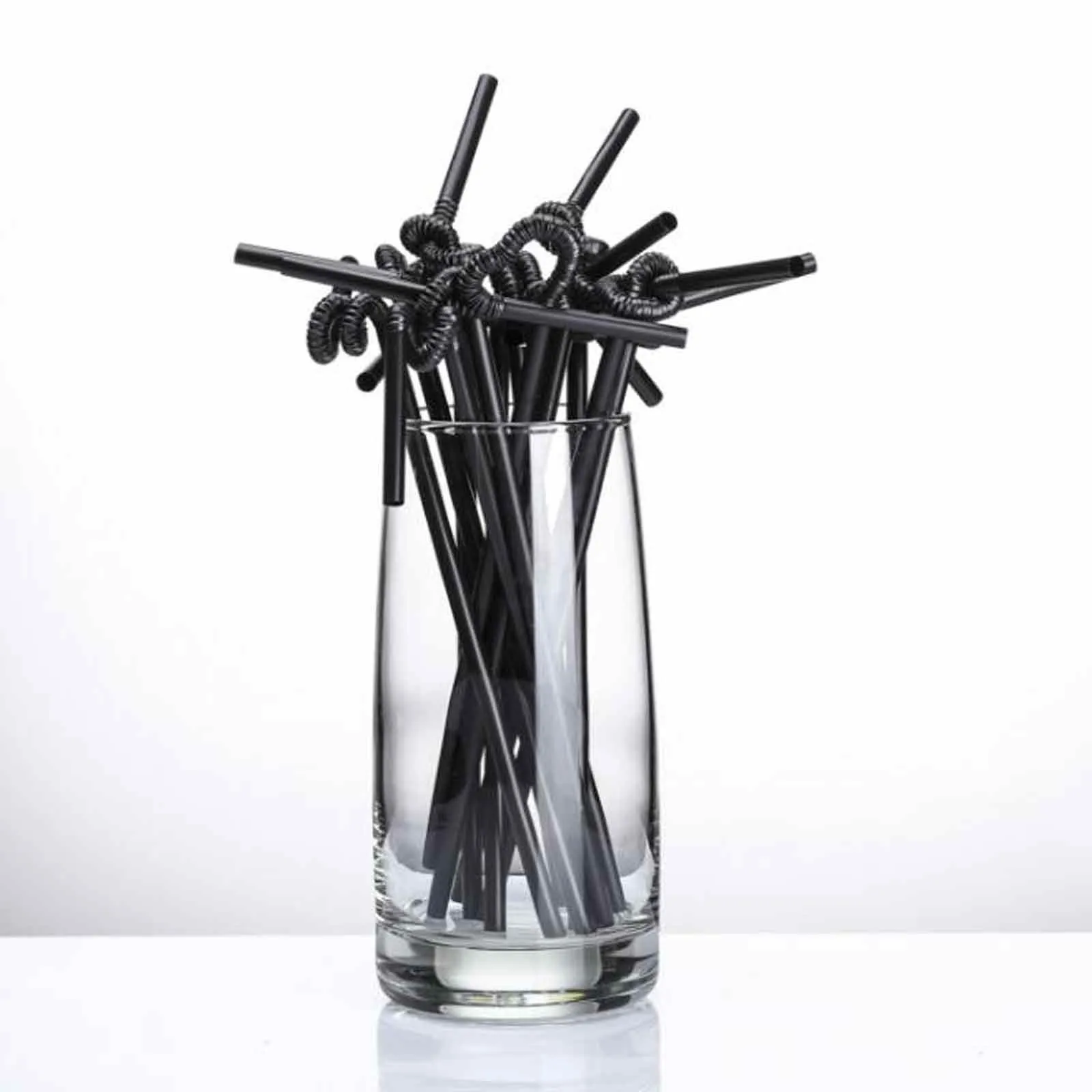 

Disposable Black Elbow Material Straws Juice Drink Milk Tea Straws rietjes plastic paille bubble tea Gadgets słomki plastikowe