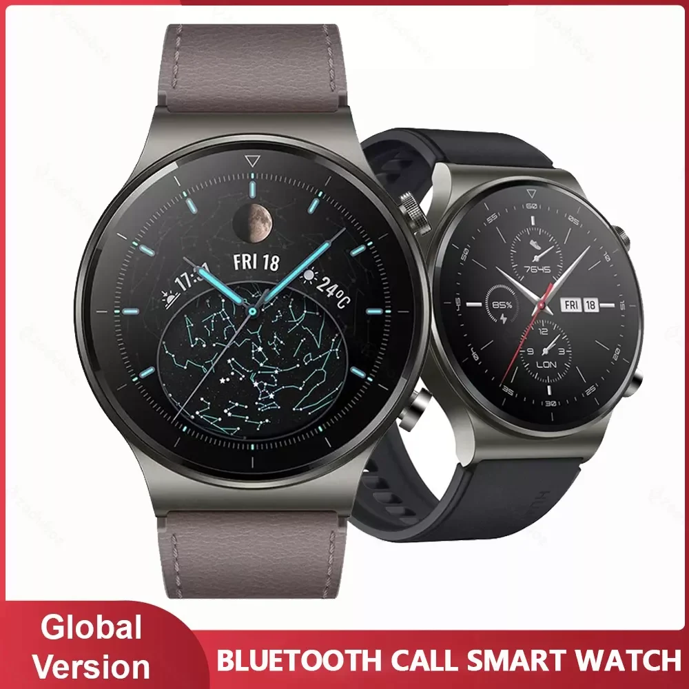 

2021 New Luxury Watches Bluetooth Call Smart Watch Men Full Touch Screen Heart Rate Waterproof Sports Smartwatch For Huawei GT2