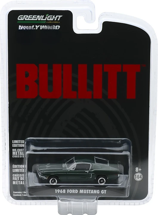 

Greenlight cars 1/64 1968 FORD MUSTANG GT Collect metal cars boys gift