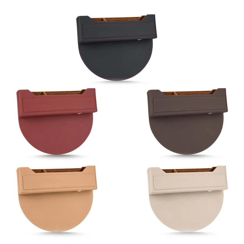 

Multi-functional Car Seat Gap Filler Leather Crevice Storage Box Slotted Front Driving Side Filler Organizer Accessories