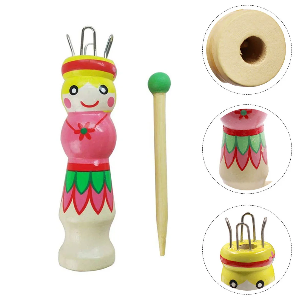 

Knitting Knitter Tool Spool Wood Diy Wool Yarn Loomfrench Blockershand Knit Woodenneedle Machine Woven Sewing Crochet Corking