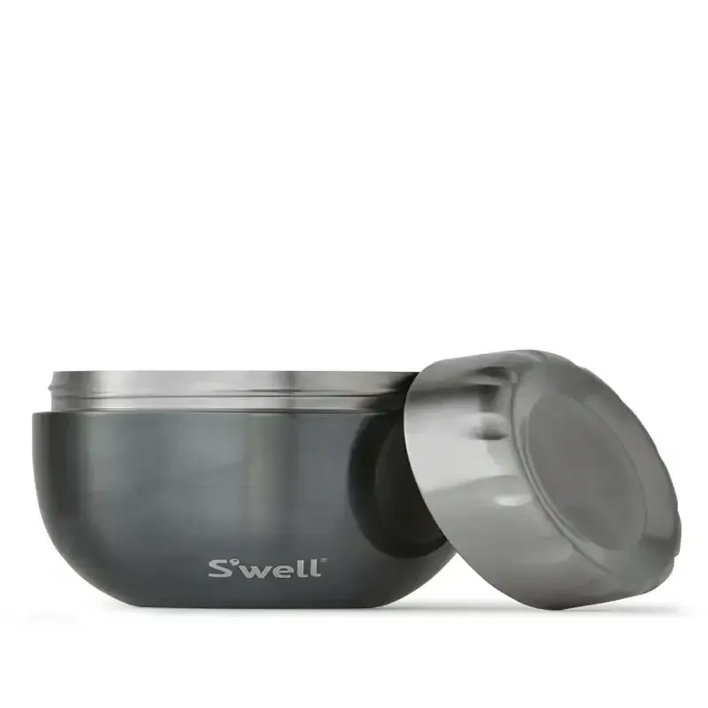 

Deluxe S'well Vacuum Insulated Blue Suede 21.5oz Stainless Steel Food Storage Container - Keep Your Food Fresh All Day!