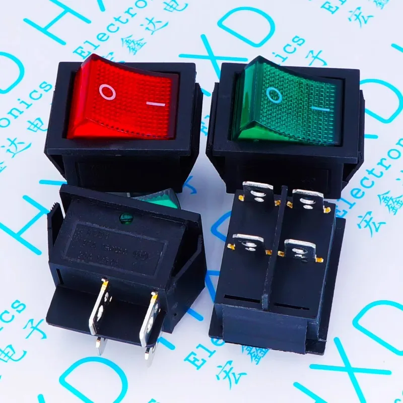 12 шт. красный клавишный выключатель яркости 250 В 16 А