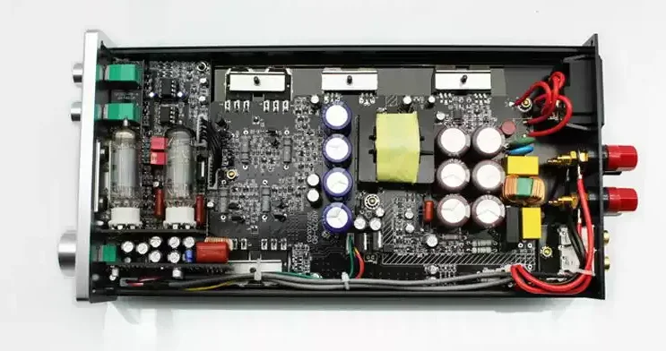 

6K4 Tube Preamp 48W+48W stereo dual-channel power amplifier with volume adjustment