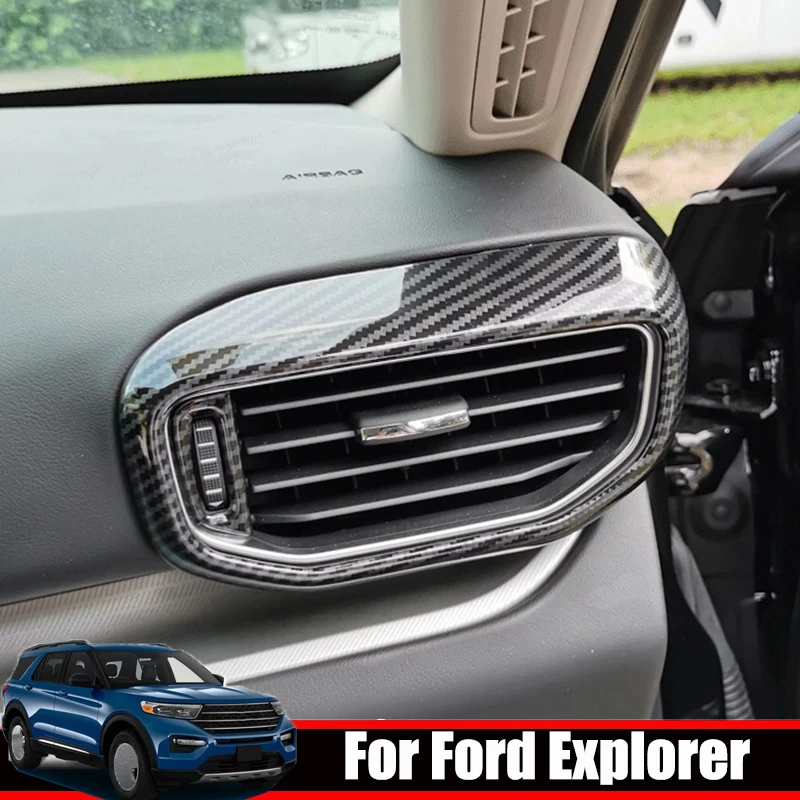 

Крышка для передней приборной панели Ford Explorer 2020 2021 2022, левая и правая крышка для кондиционера, боковая крышка для вентиляционного отверстия ...