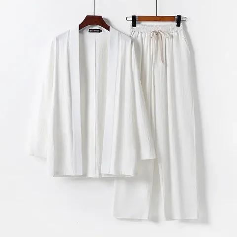 Комплект халат-брюки Jinbei  из японского хлопка