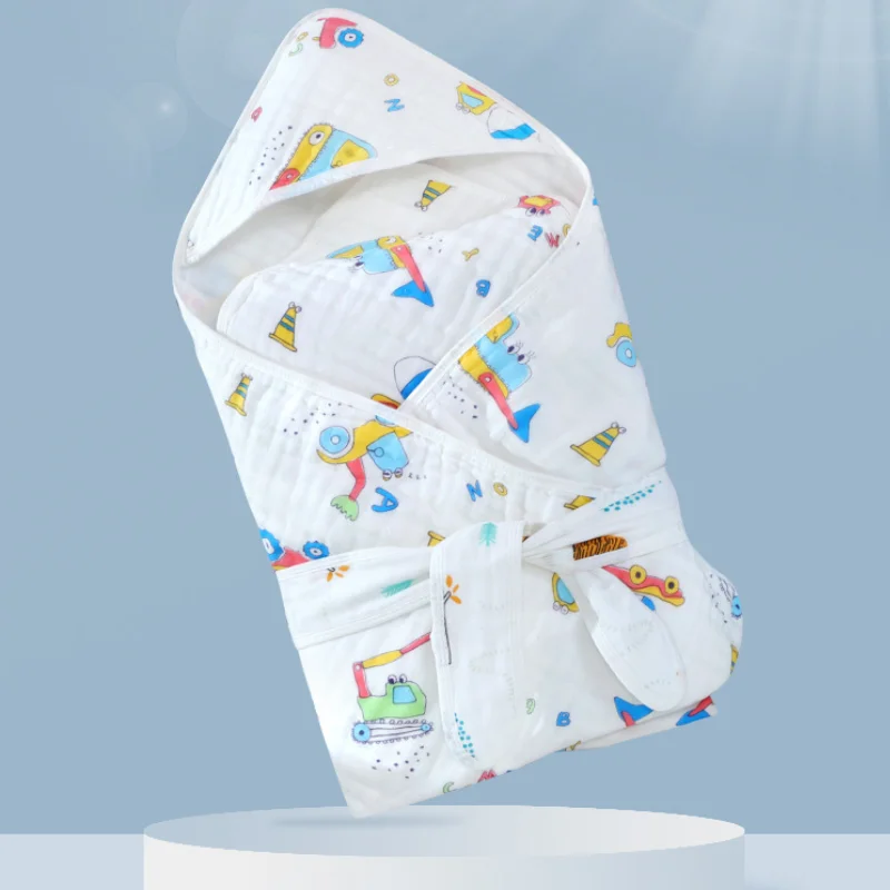 

90*90cm Newborn Receiving Blankets Baby Throw Blanket Muslin Swaddle New Born Essentials Sleeping Bags Mantas Para Bebé