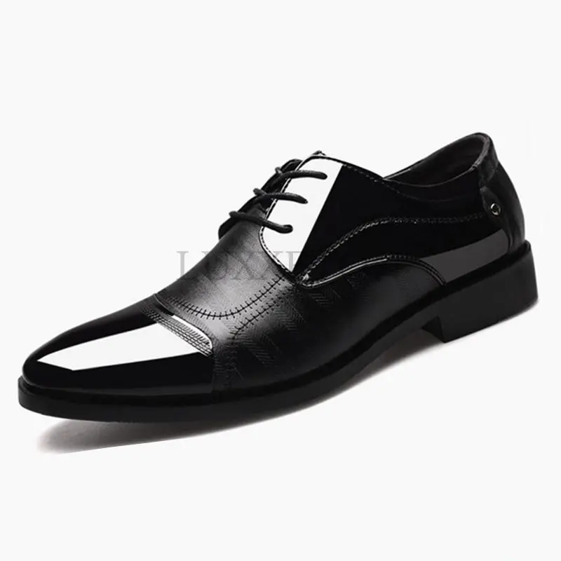 

Классические деловые мужские классические туфли, Модные Элегантные Формальные Свадебные туфли, мужские слипоны, офисные оксфорды для мужчин
