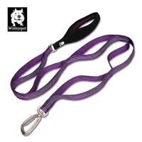 winhyepet dog leash with comfortable padded handle pet walking drag pull tow rope 3m reflective durable for small big puppy