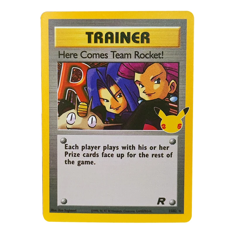 

PTCG Pokmon Cards 25th Anniversary Celebration Game Collectible Cards DIY Flash Cards