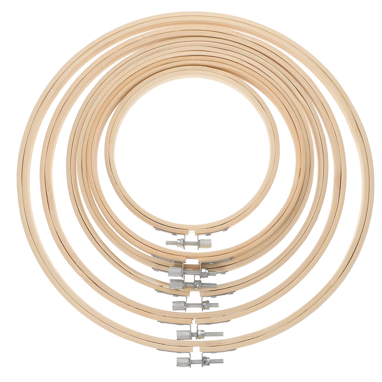 6 шт. рамка для вышивки крестом домашний круг DIY швейные пяльцы регулируемая