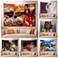princess mononoke anime tapestry hanging tarot hippie wall rugs dorm art home decor