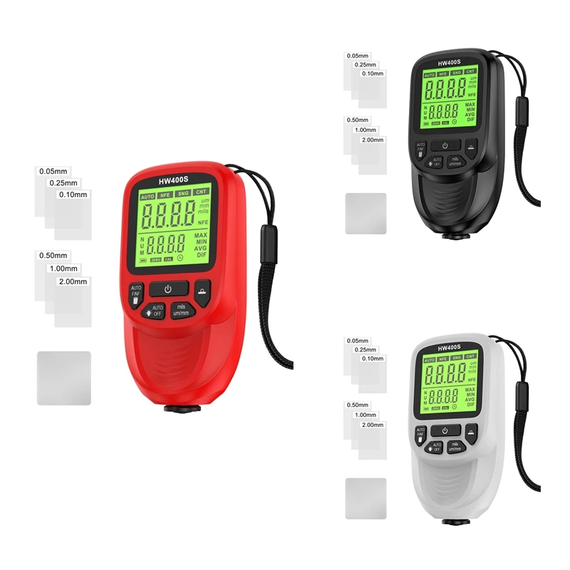 Digital Car Paint Thickness Gauge HW400S Coating Meter Automotive Measurement Device