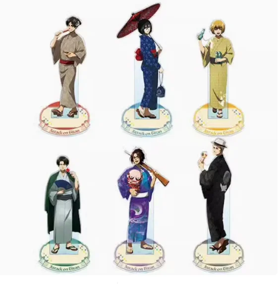 Аниме-игра Атака Титанов Эрен Йегер Микаса Акерман фигурка-подставка акриловая