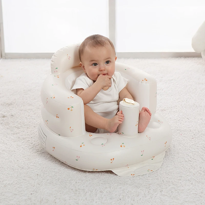 

Baby Inflatable Seat Summer Toddler Shower Learning Chair Children Inflatable Bath Accessories Early Learning Gift