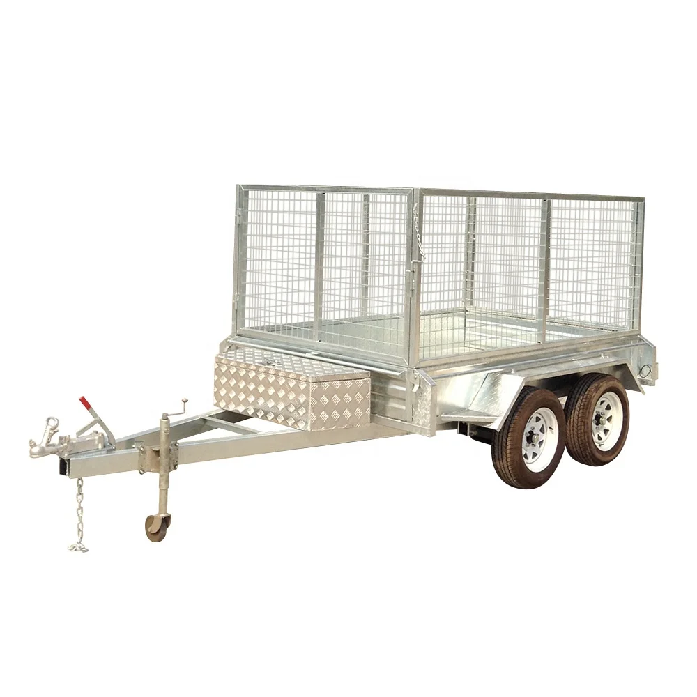 

Sell well 8x5 standard hot dip Galvanized dual/tandem axle box trailer in Australia for family transport
