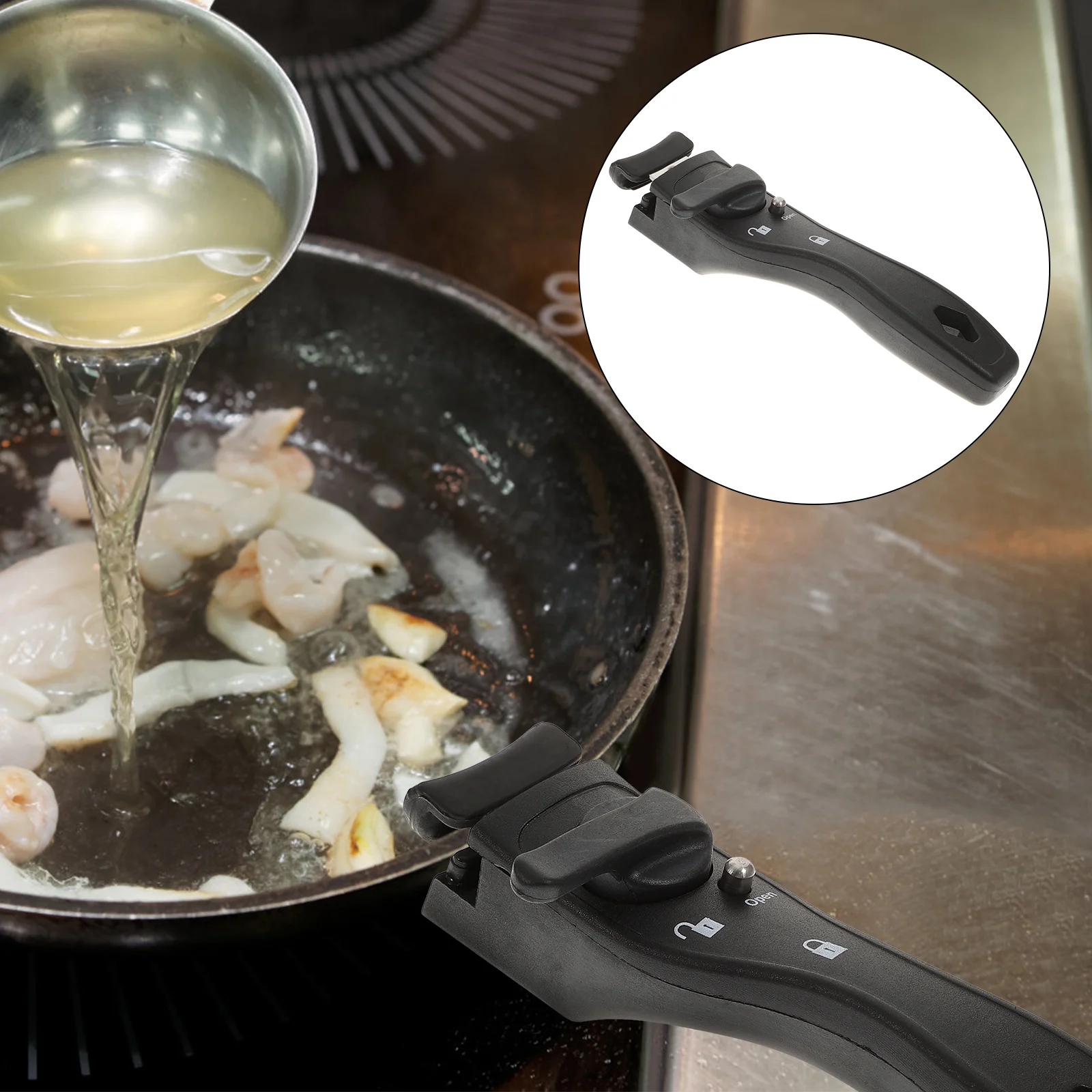 

Крышка для кастрюли с ручкой, держатель для кастрюли, термосъемная кухонная посуда, съемные защитные аксессуары, термостойкие чугунные чех...