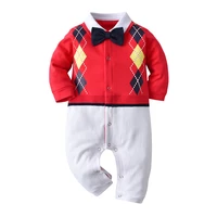 baby boys gentleman outfits suits clothing sping and autumn children one piece rompers baby boy clothes