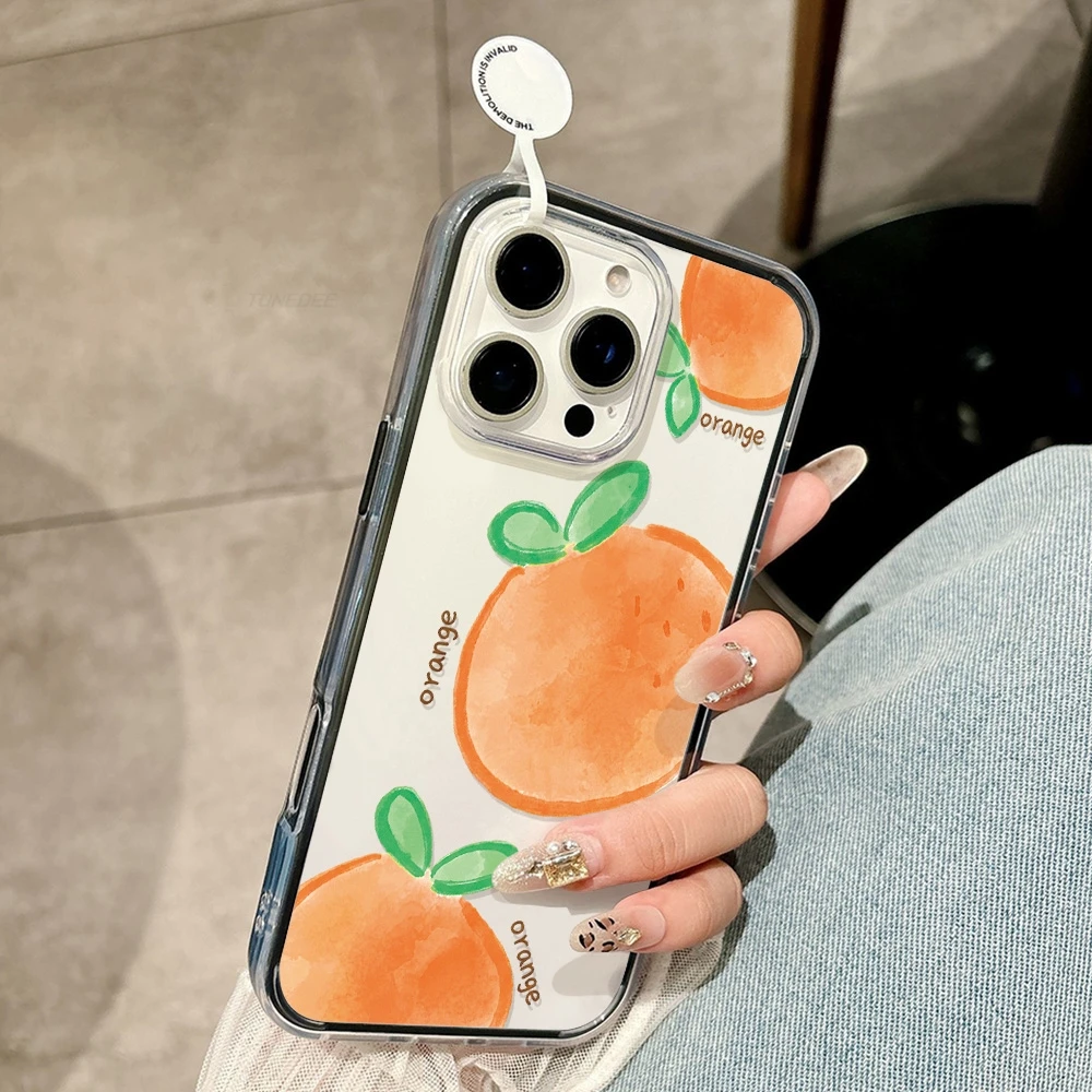 Прозрачный чехол с рисунком фруктов и апельсинов, конфетных цветов, для Samsung S26 Ultra S25 S23 S24 S22 Plus A57 A37 A55 A54 A36 A35 A17, мягкий чехол (art.: 3920da697f106) - 3920da697f106