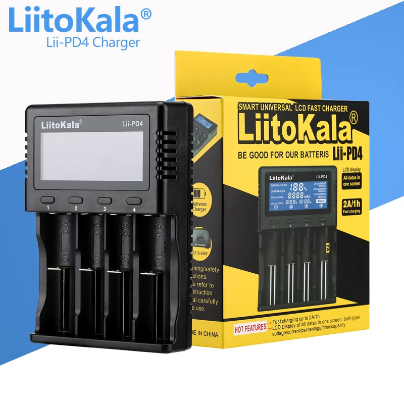 Liitokala lii-500 ЖК-дисплей 3.7 В 1.2 В 18650 26650 16340 14500 10440 18500 Батарея Зарядное устройство, 100% Оригинальные liitokala фабрики lii500