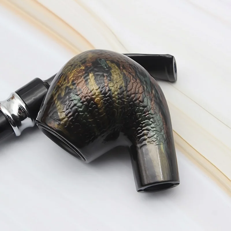 

Cf5513 Dark Snake Pattern Colorful Pipe Circulating Cleaning Filter Nozzle Creative Bakelite Pipe