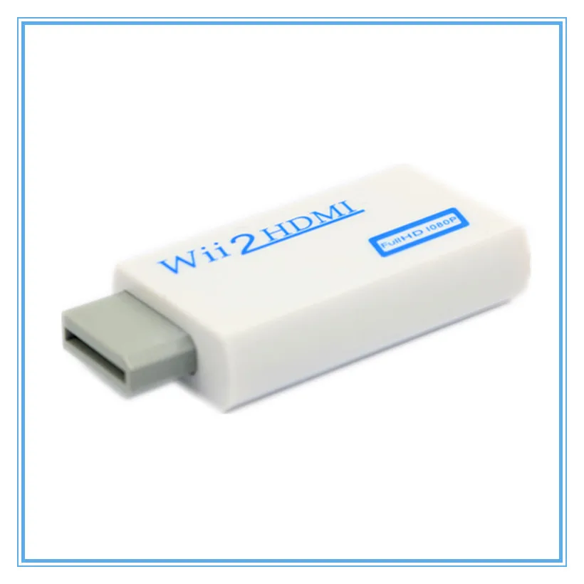 1080P HD Wii to HDMI Converter WII To HDMI-compatible Adapter For PC HDTV Monitor Connector 3.5mm Video Audio Wii2HDMI Connector