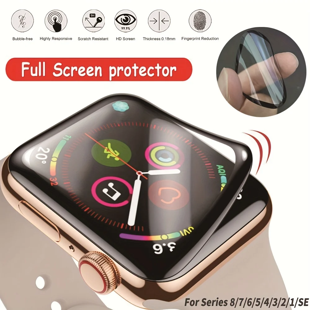 

Ультратонкая защитная плёнка с полным покрытием для Apple Watch